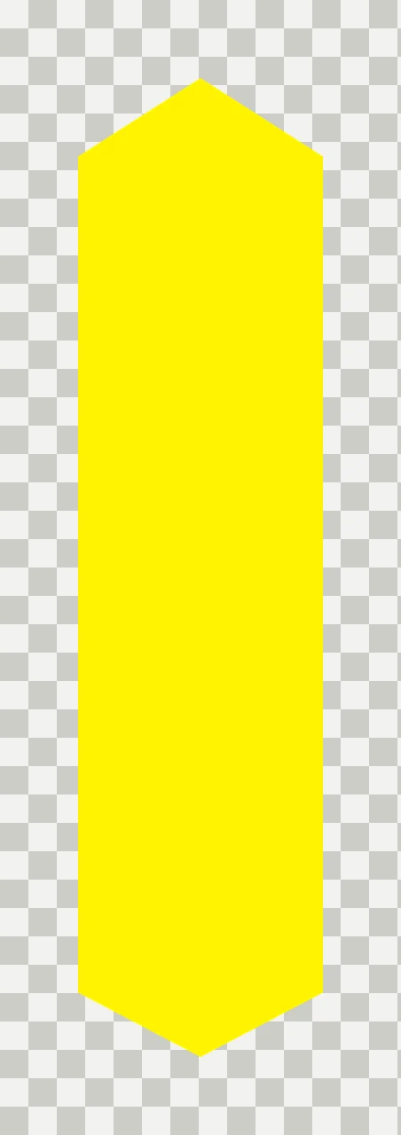 Solid Black Elongated Hexagon Icon On A Plain vertical flat transparency and detail preview thumbnail