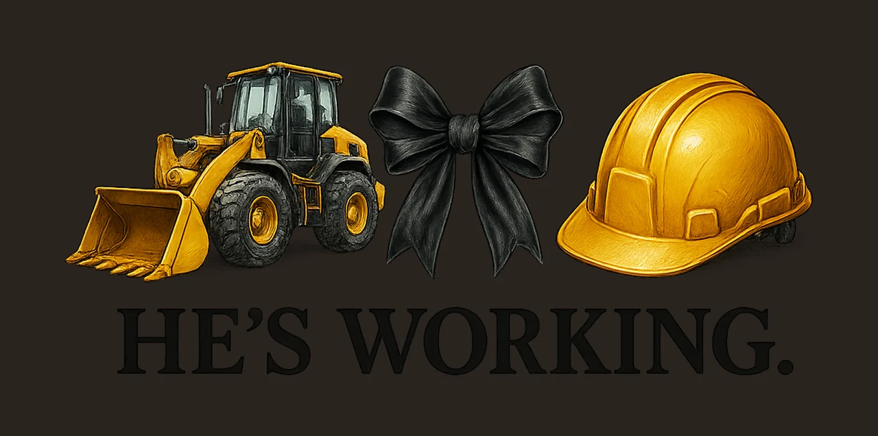 He Working Construction Design Funny Hard Hat Operator Gift contrast preview thumbnail