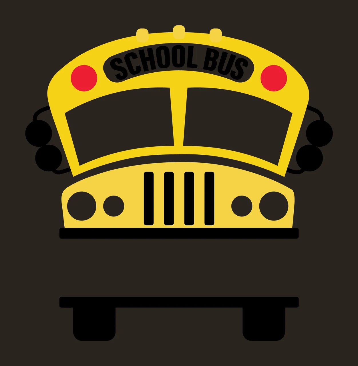 Bus With In Black And Minimalist Graphic Illustration contrast preview thumbnail