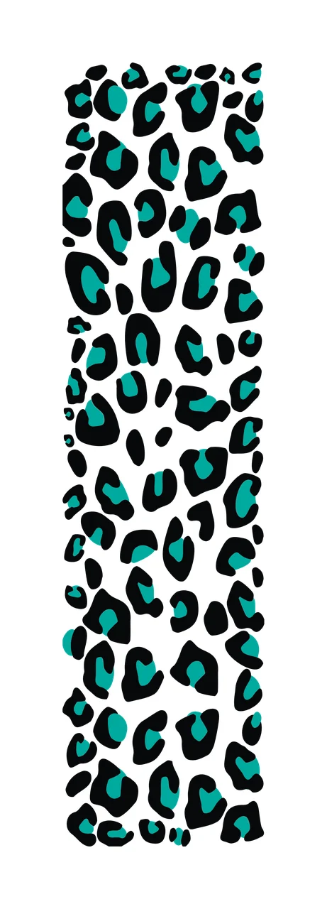 Black And White Leopard Skin Pattern spots minimalist graphic