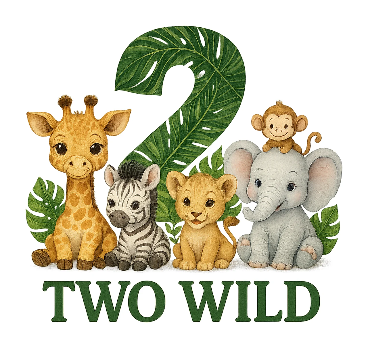 Wild One Birthday Two Wild 2nd Birthday Safari Jungle