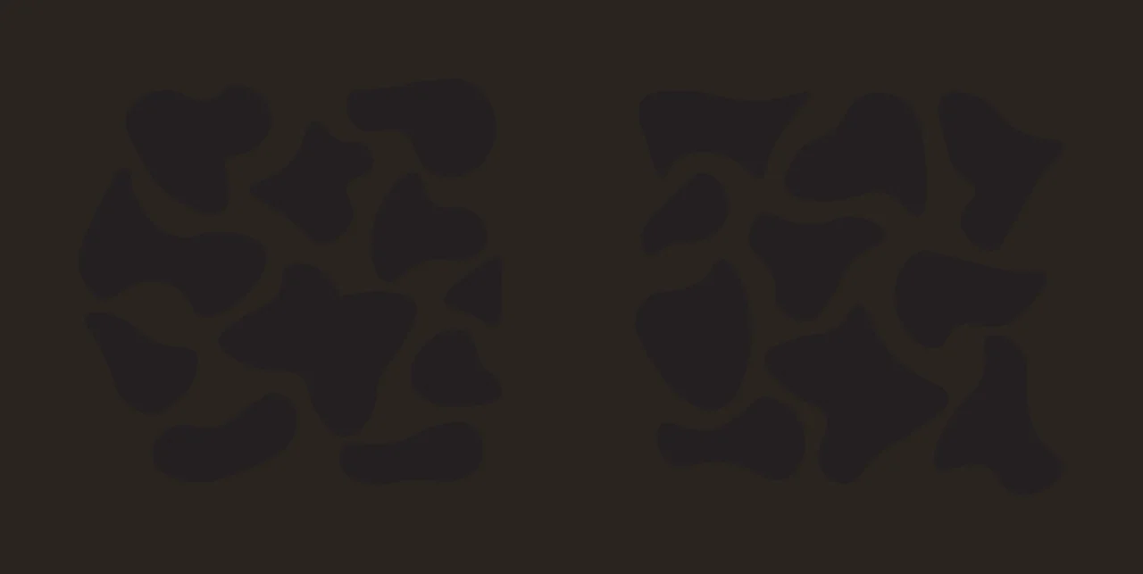 Can Glass Wrap Two Collections Of Irregular Black blob shapes contrast preview thumbnail