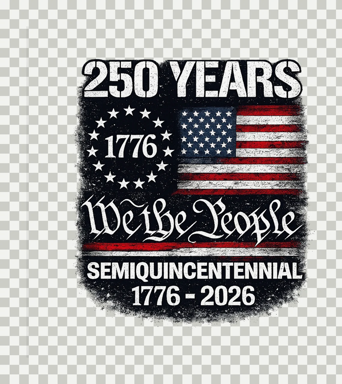 America 250th Anniversary 4th of July Patriotic Sublimation transparency and detail preview thumbnail