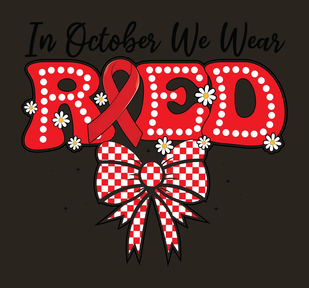 Red Ribbon Week Coquette girly feminine aesthetic soft girl contrast preview thumbnail