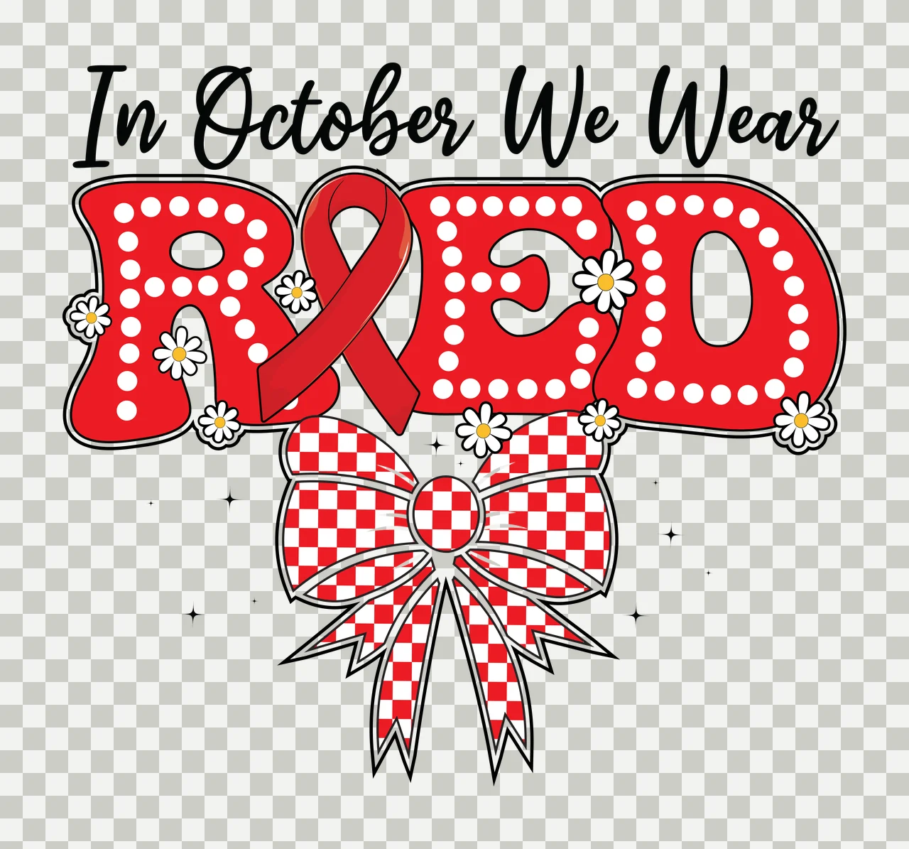 Red Ribbon Week Coquette girly feminine aesthetic soft girl transparency and detail preview thumbnail