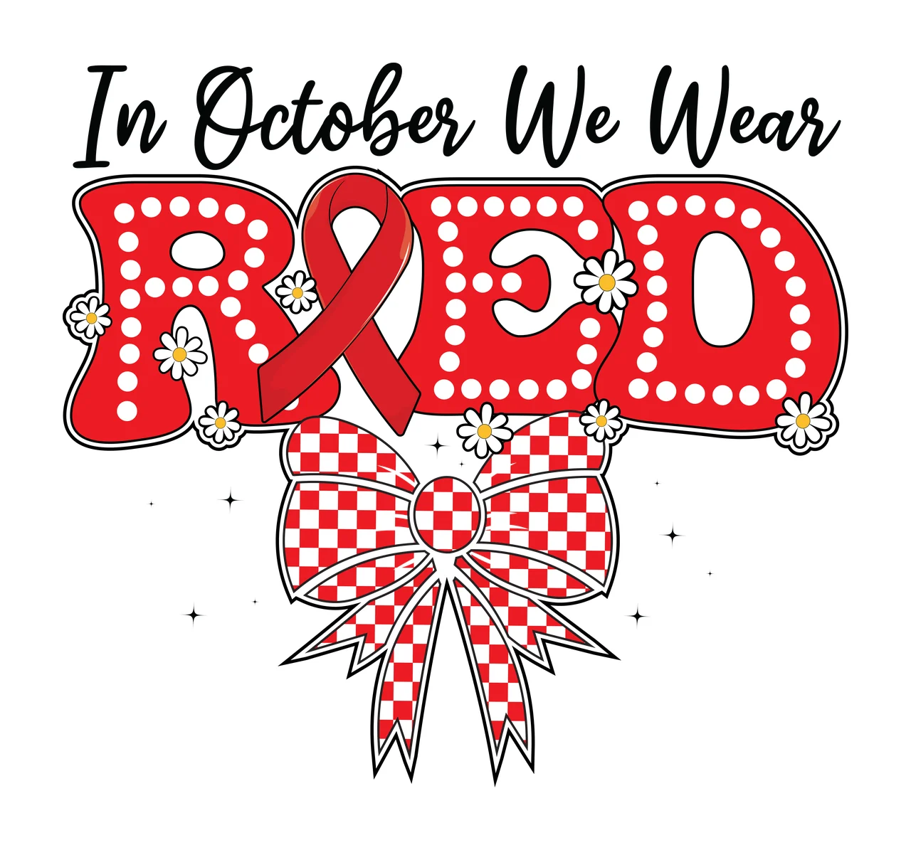 Red Ribbon Week Coquette girly feminine aesthetic soft girl
