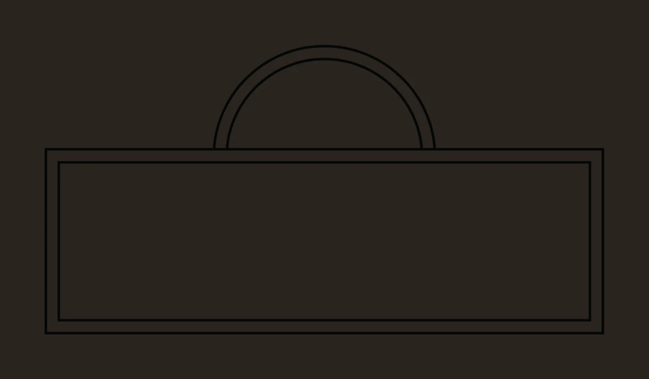 Sign Simple Line Drawing Of A Hanging Rectangular handle art contrast preview thumbnail