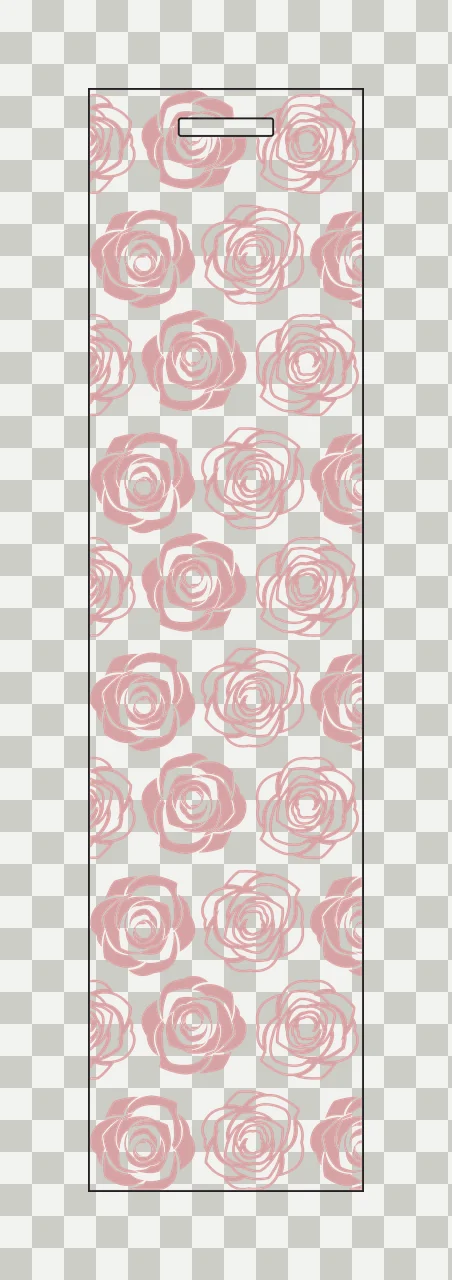 Rose Flower Pattern Vertical Column roses black white floral transparency and detail preview thumbnail