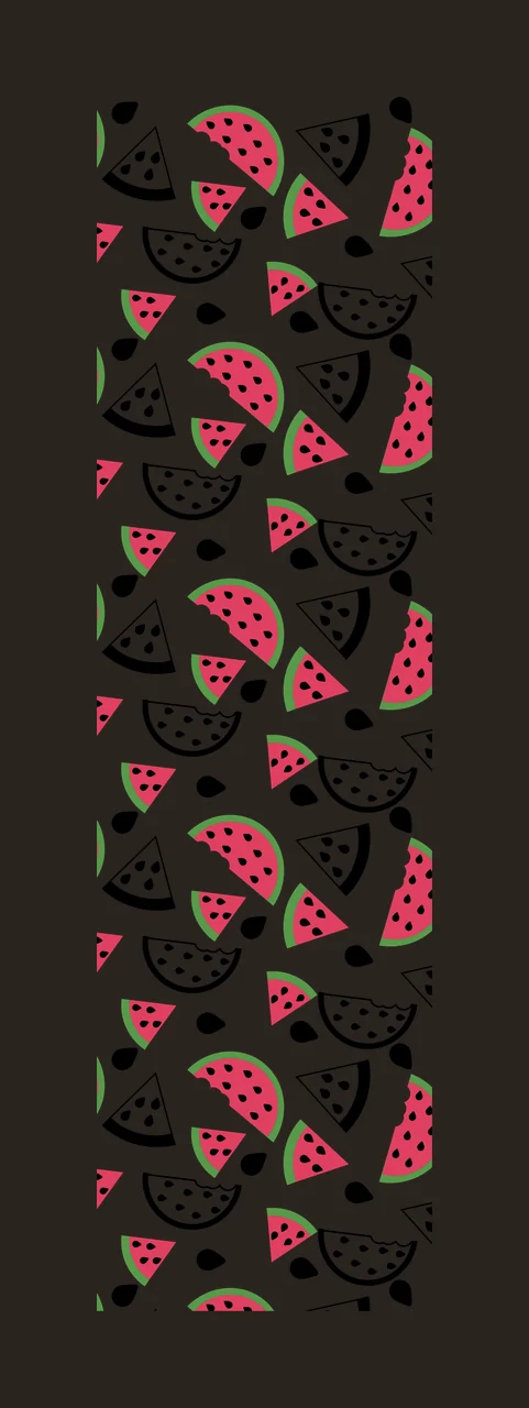 Watermelon Slices And Seeds Pattern minimalist black white contrast preview thumbnail