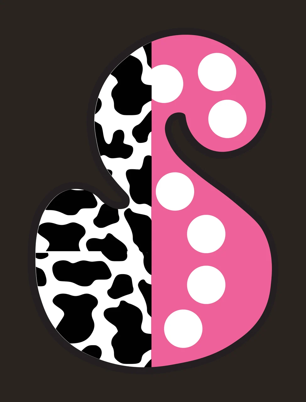 Half Cow Bright Font Dalmatian Race Doodle Leopard Character 11 racing contrast preview thumbnail