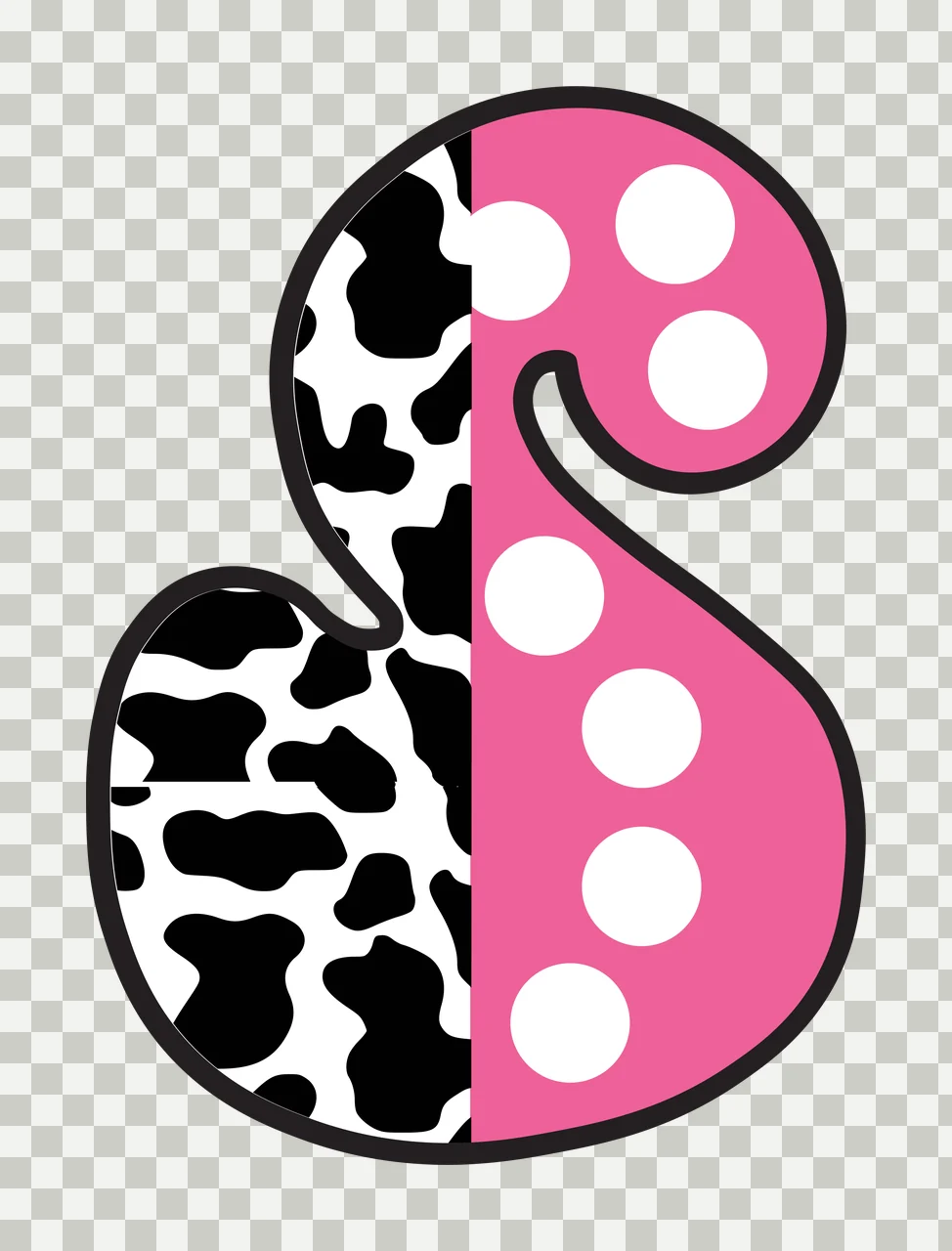 Half Cow Bright Font Dalmatian Race Doodle Leopard Character 11 racing transparency and detail preview thumbnail