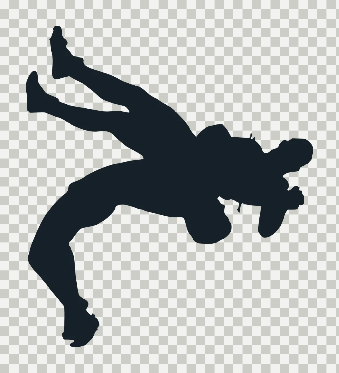 Can Glass Wrap Grappling Figures With Silhouette transparency and detail preview thumbnail