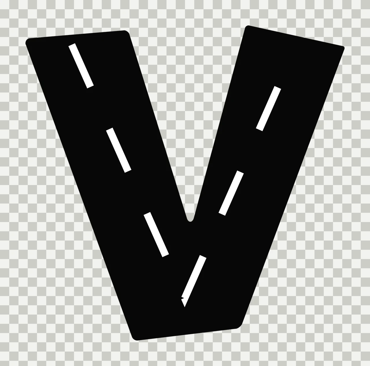 Race Track Font Character 13 racing checkered flag speedway transparency and detail preview thumbnail