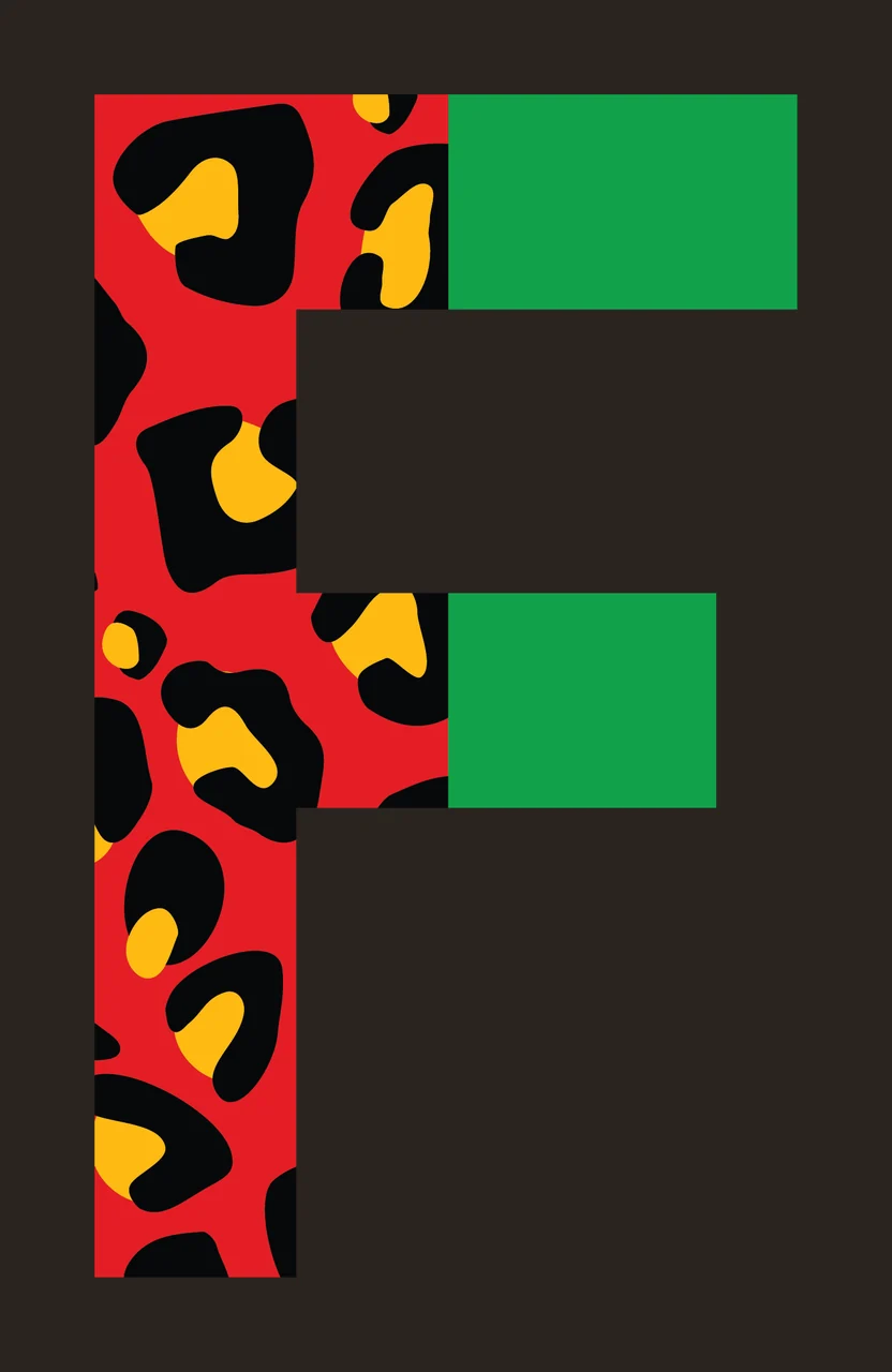 Can Glass Wrap F Letter With Monogram contrast preview thumbnail