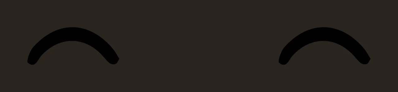 Two Symmetric Curved Black Lines Resembling Closed Eyes minimalist contrast preview thumbnail