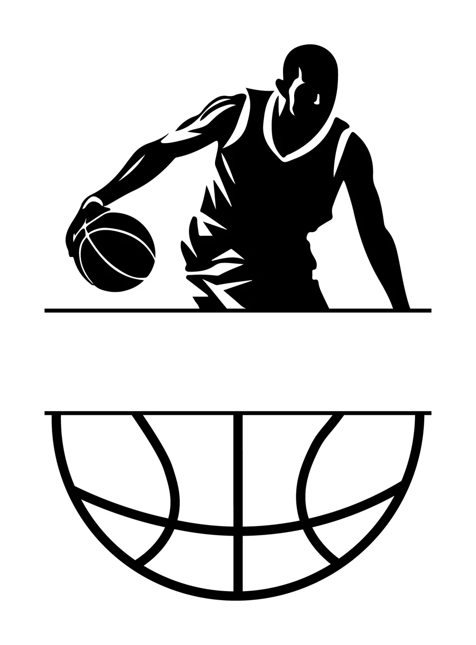 Can Glass Wrap Basketball Player With Split Globe