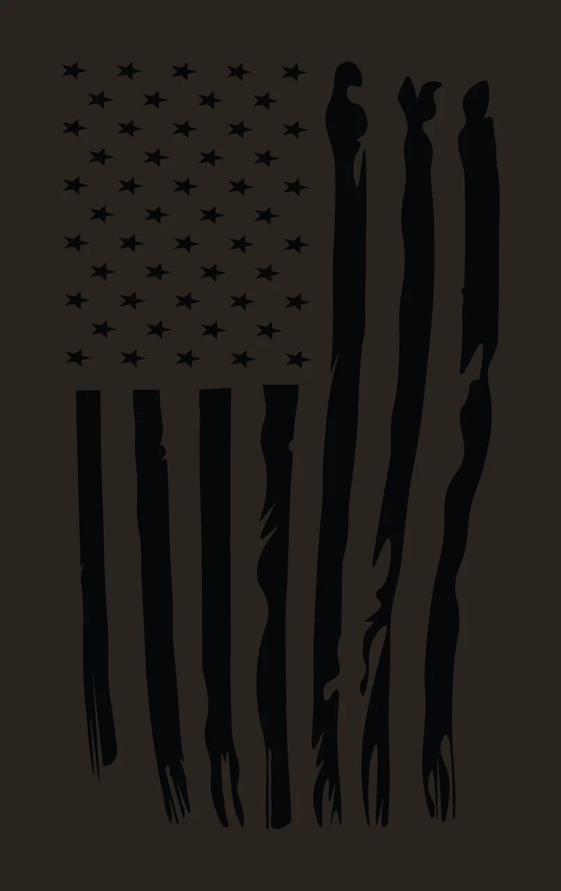 Flag Stars American With Vertical Distressed Stripes hanging contrast preview thumbnail