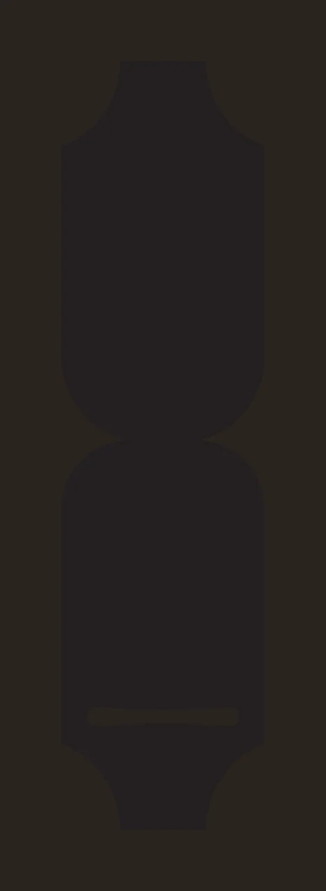 Decorative tag silhouette with scalloped edges, slot and label in black contrast preview thumbnail