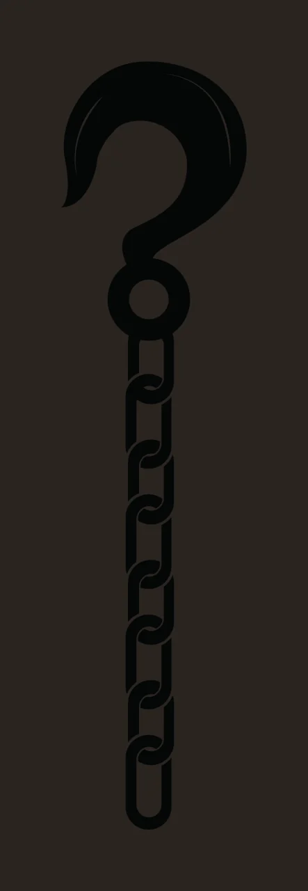 Black Industrial Metal Hook Attached To A Vertical hanging contrast preview thumbnail