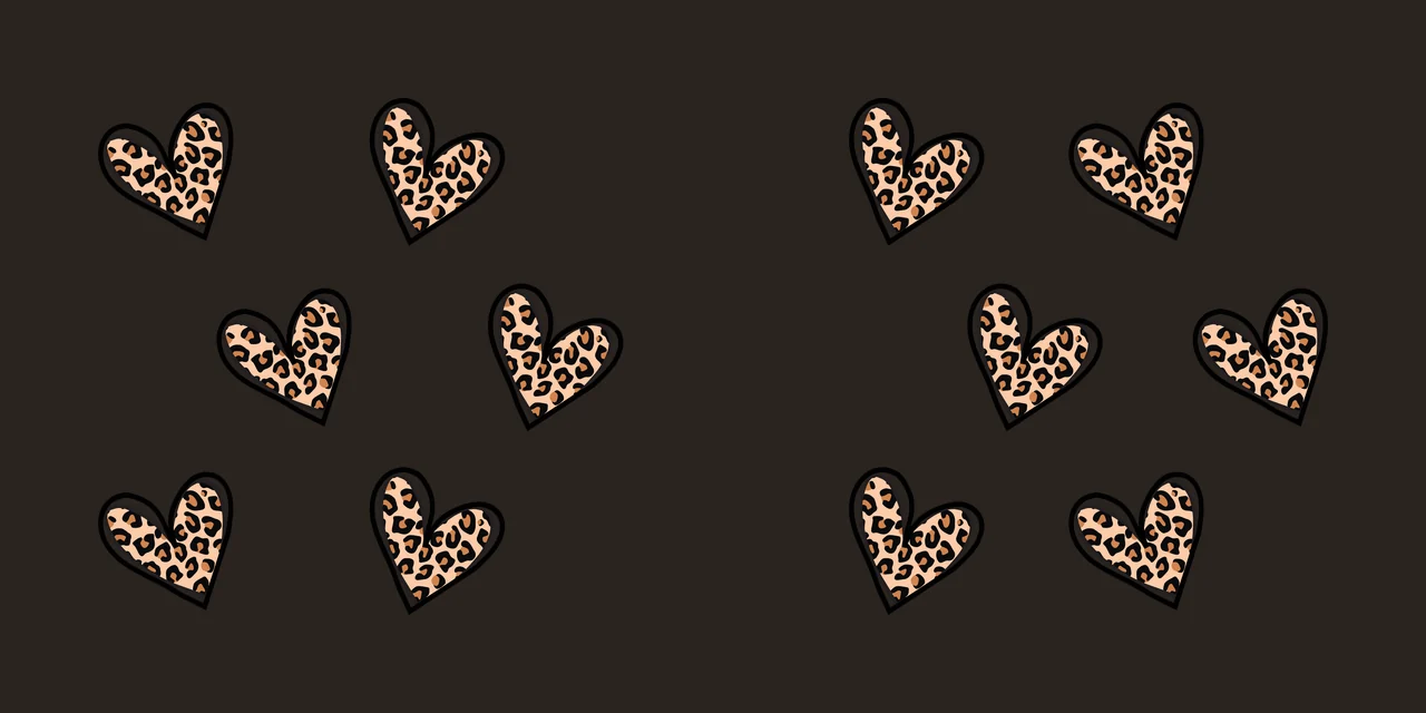 Heart Can Glass Wrap Shape Patterns With Texture arranged black contrast preview thumbnail