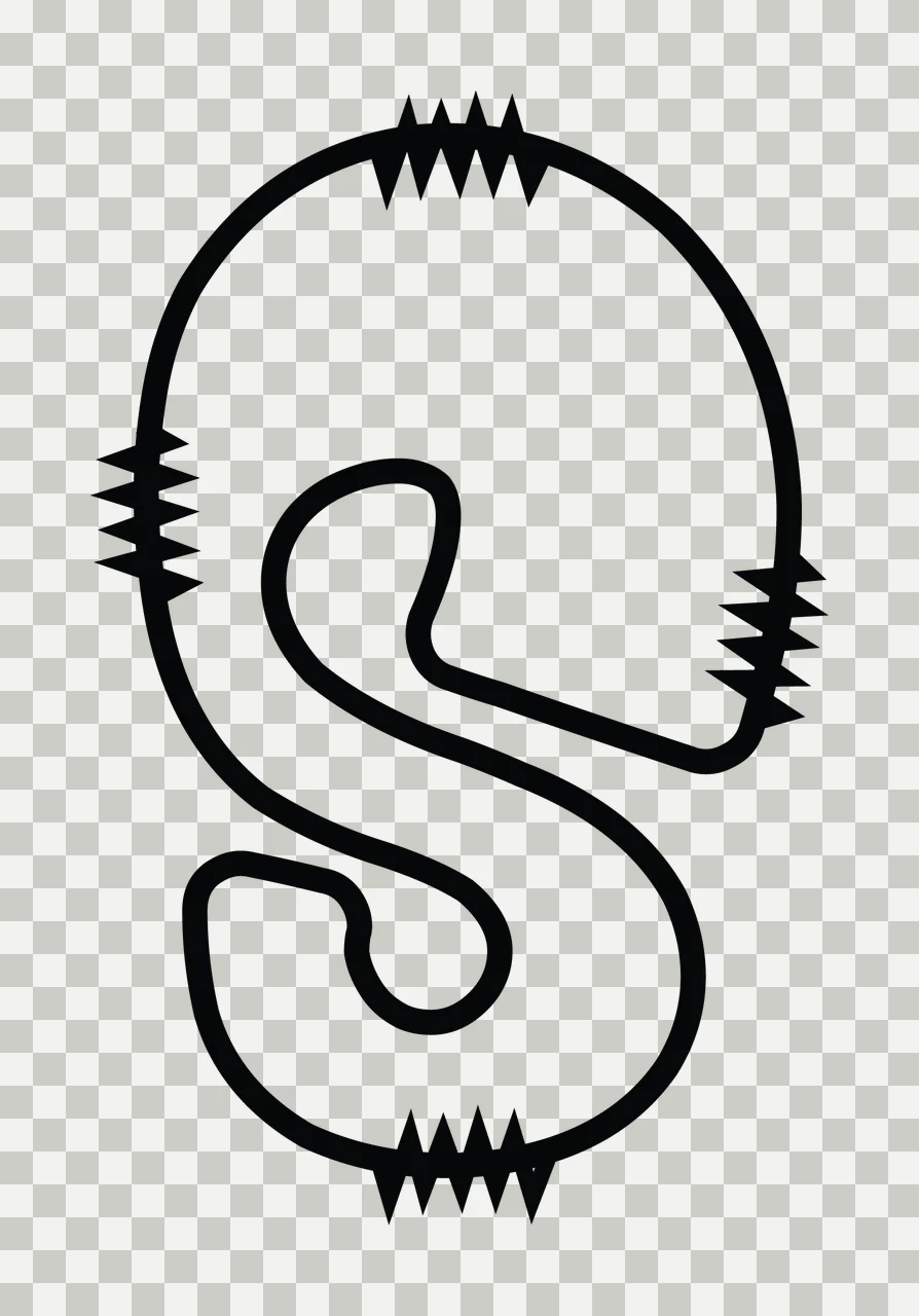 Letters Doodle Character 09 hand drawn sketch whimsical scalable transparency and detail preview thumbnail