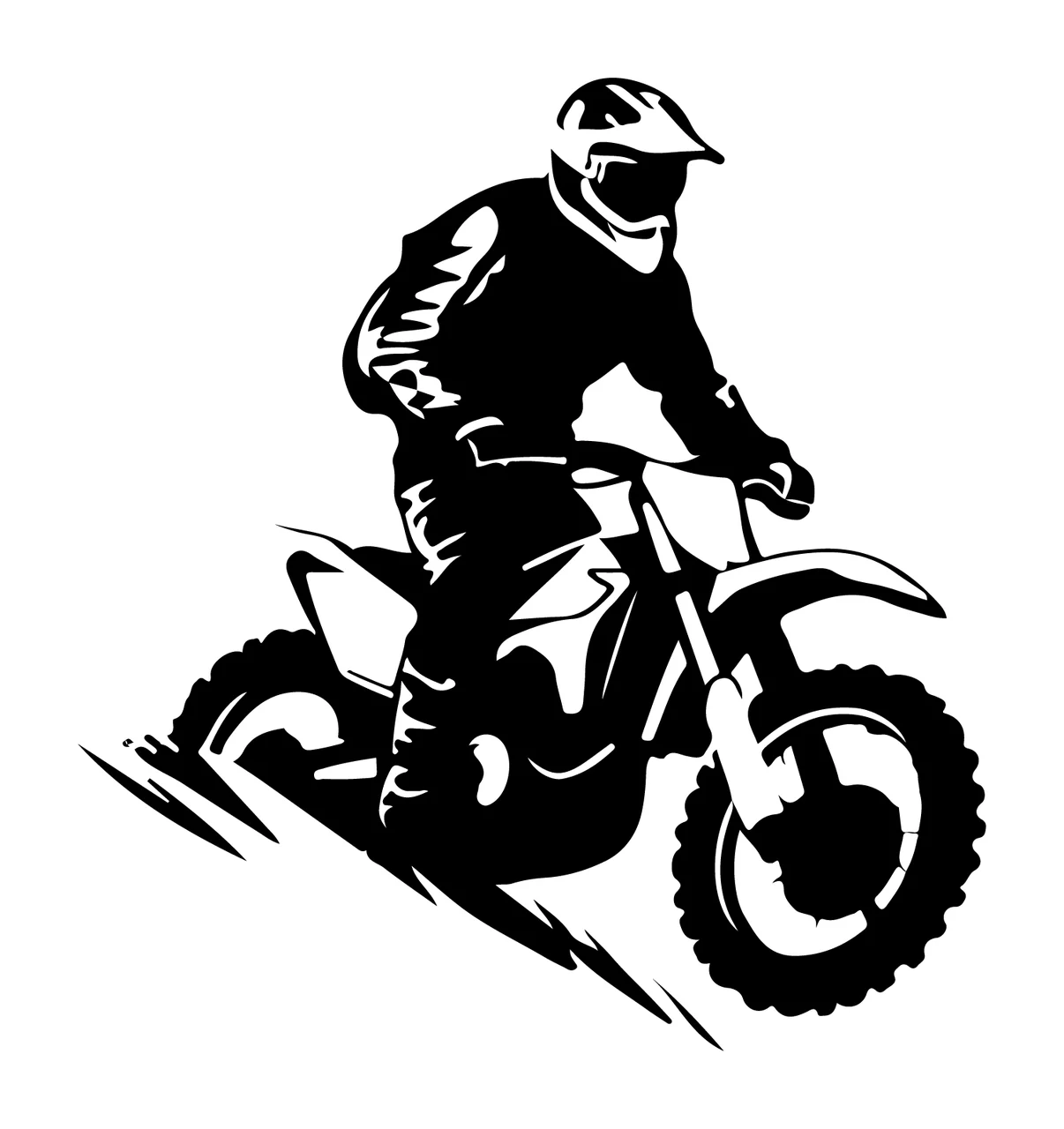 Can Glass Wrap Motocross Rider Jumping With Motorcycle