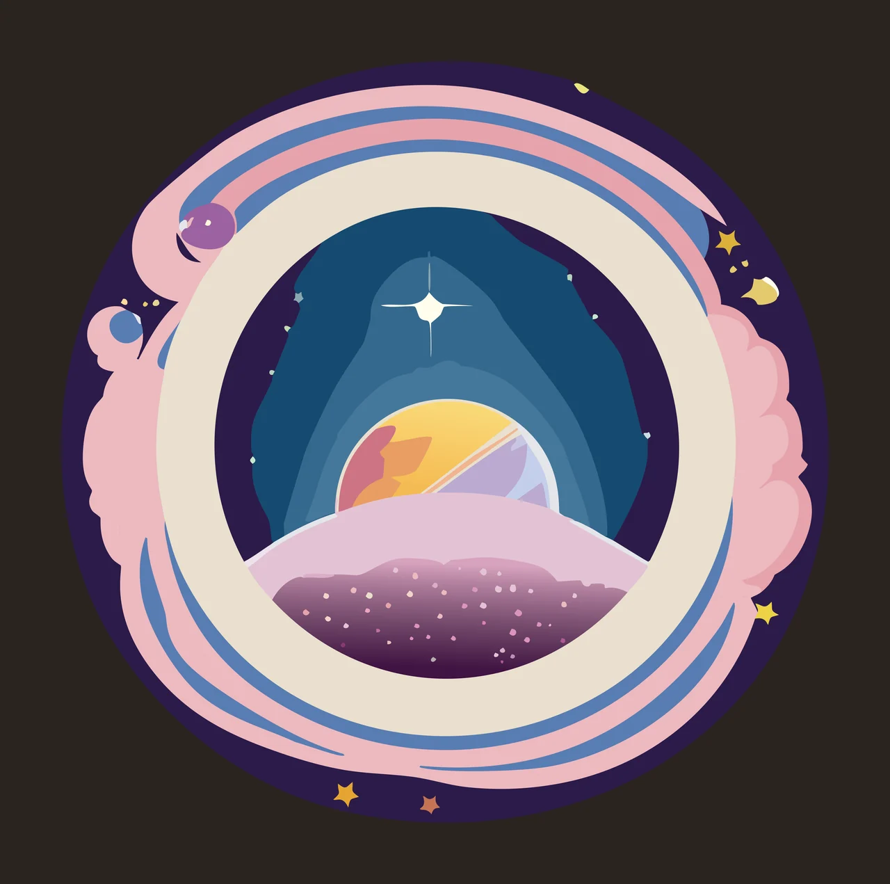 Black Circle On White minimalist shape geometry solid 24 F16 space big contrast preview thumbnail