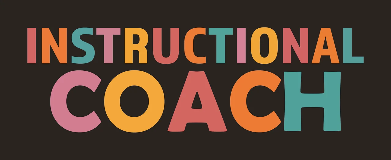 Instructional Coach Bold Black Text labeling plain lettering contrast preview thumbnail