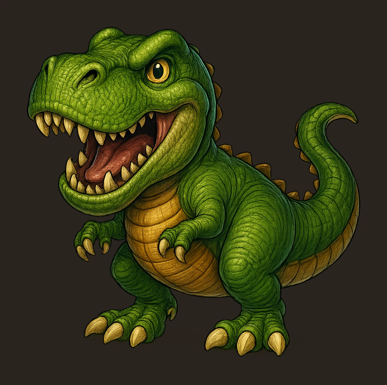 rex Sublimation Design Hand Drawn Dinosaur Art Cute Baby rex contrast preview thumbnail