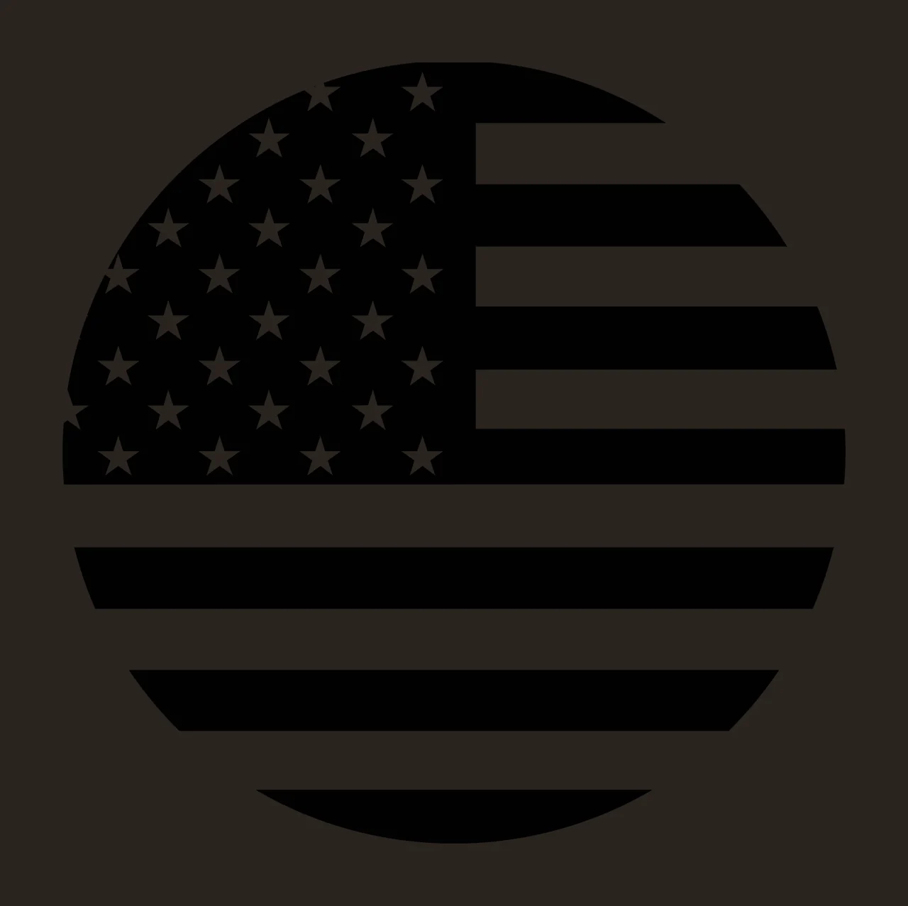 Keychain Circular United States Flag Symbol stars stripes circle contrast preview thumbnail