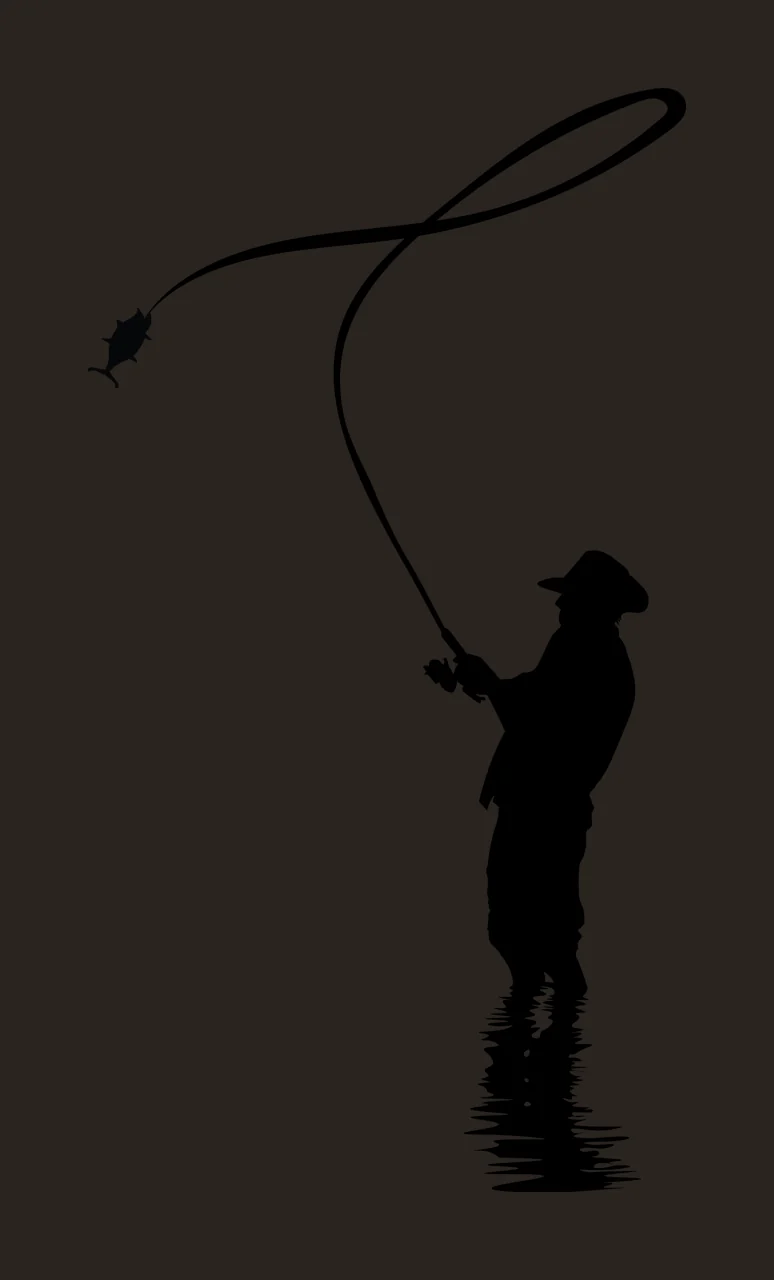 Can Glass Wrap Fisherman Fishing With Man contrast preview thumbnail