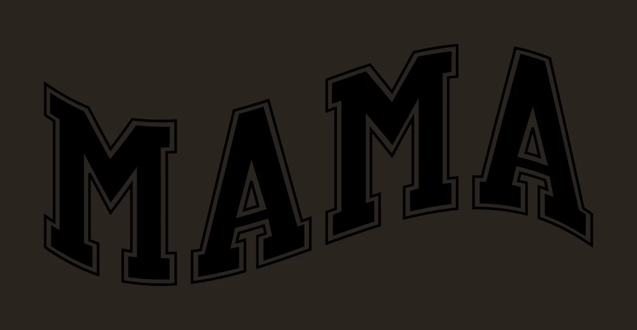 Mama Text Arching With Serif Font contrast preview thumbnail