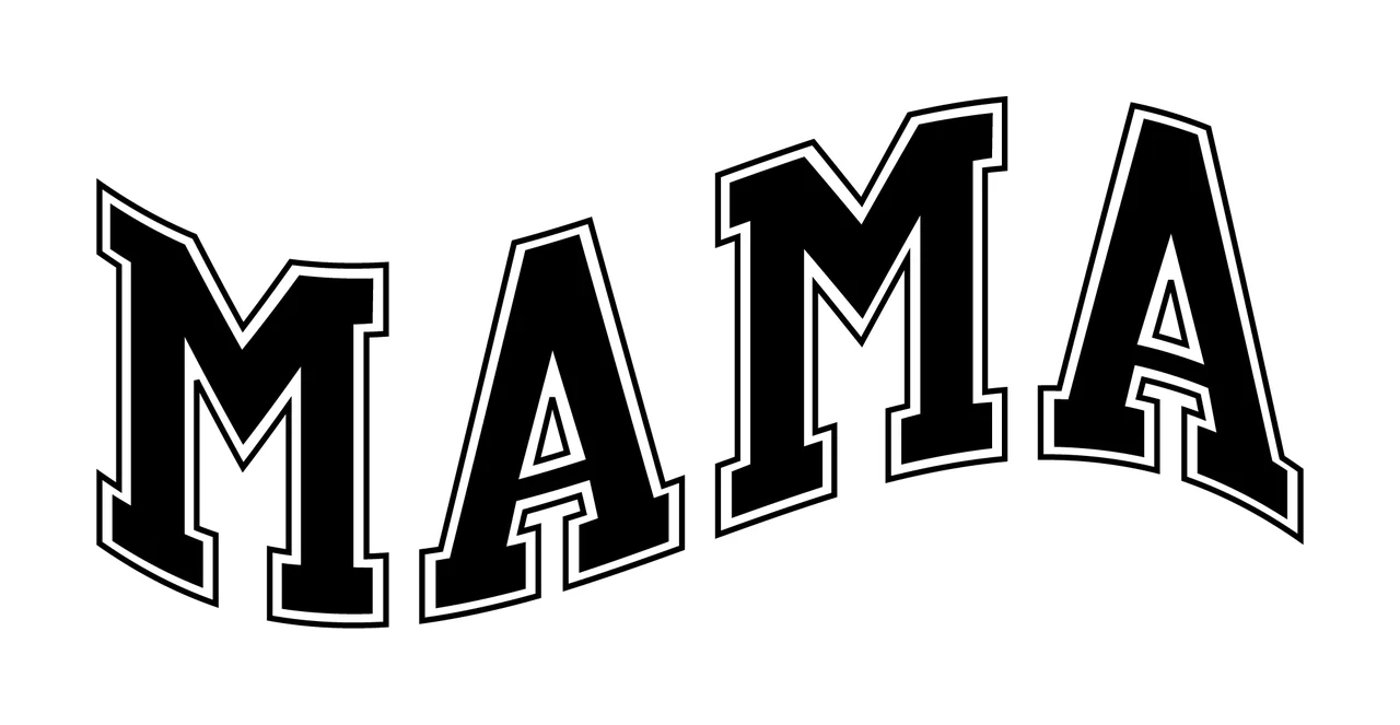 Mama Text Arching With Serif Font