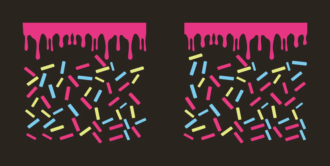 Can Glass Wrap Dripping Liquid Frames With Sprinkles border contrast preview thumbnail