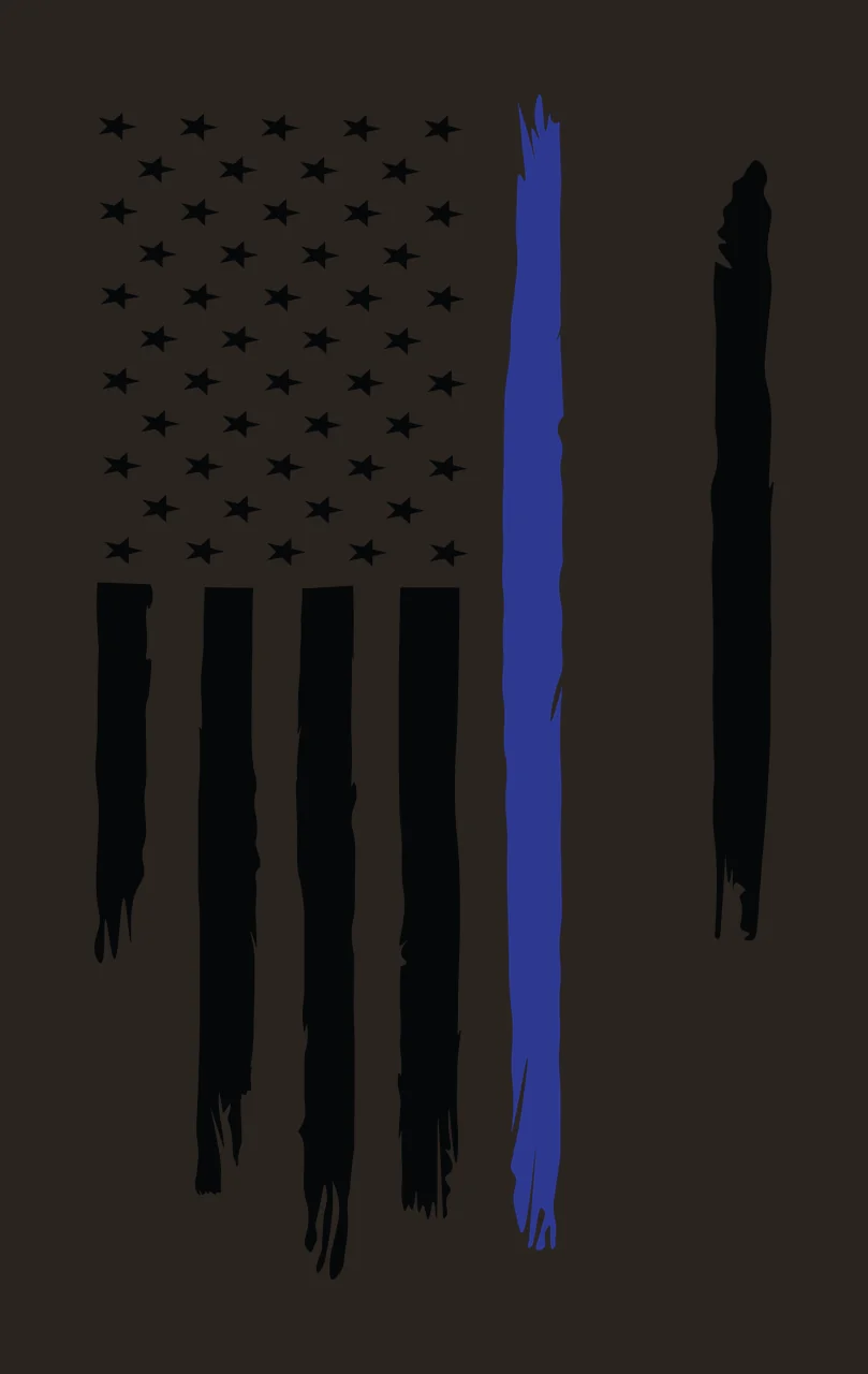 Flag Vertical Black And White Distressed With Stars stripes contrast preview thumbnail