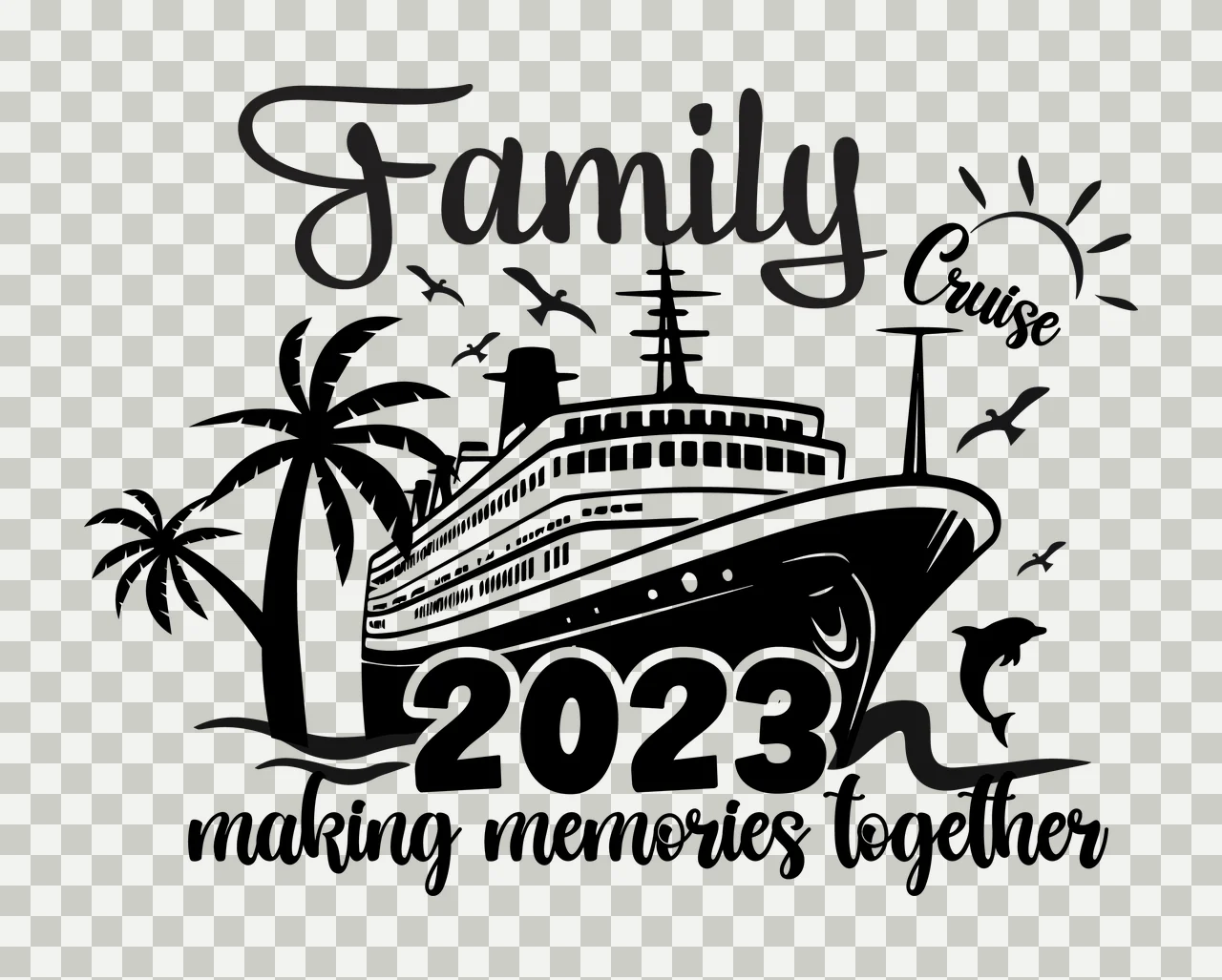 Family Illustration matching together relatives reunion Variation transparency and detail preview thumbnail