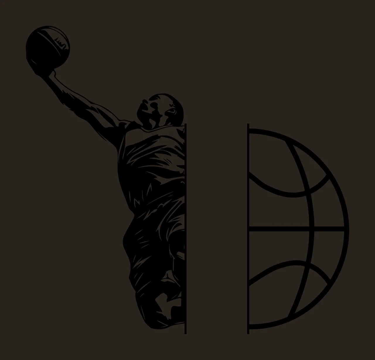 Can Glass Wrap Basketball Player And Shooting contrast preview thumbnail