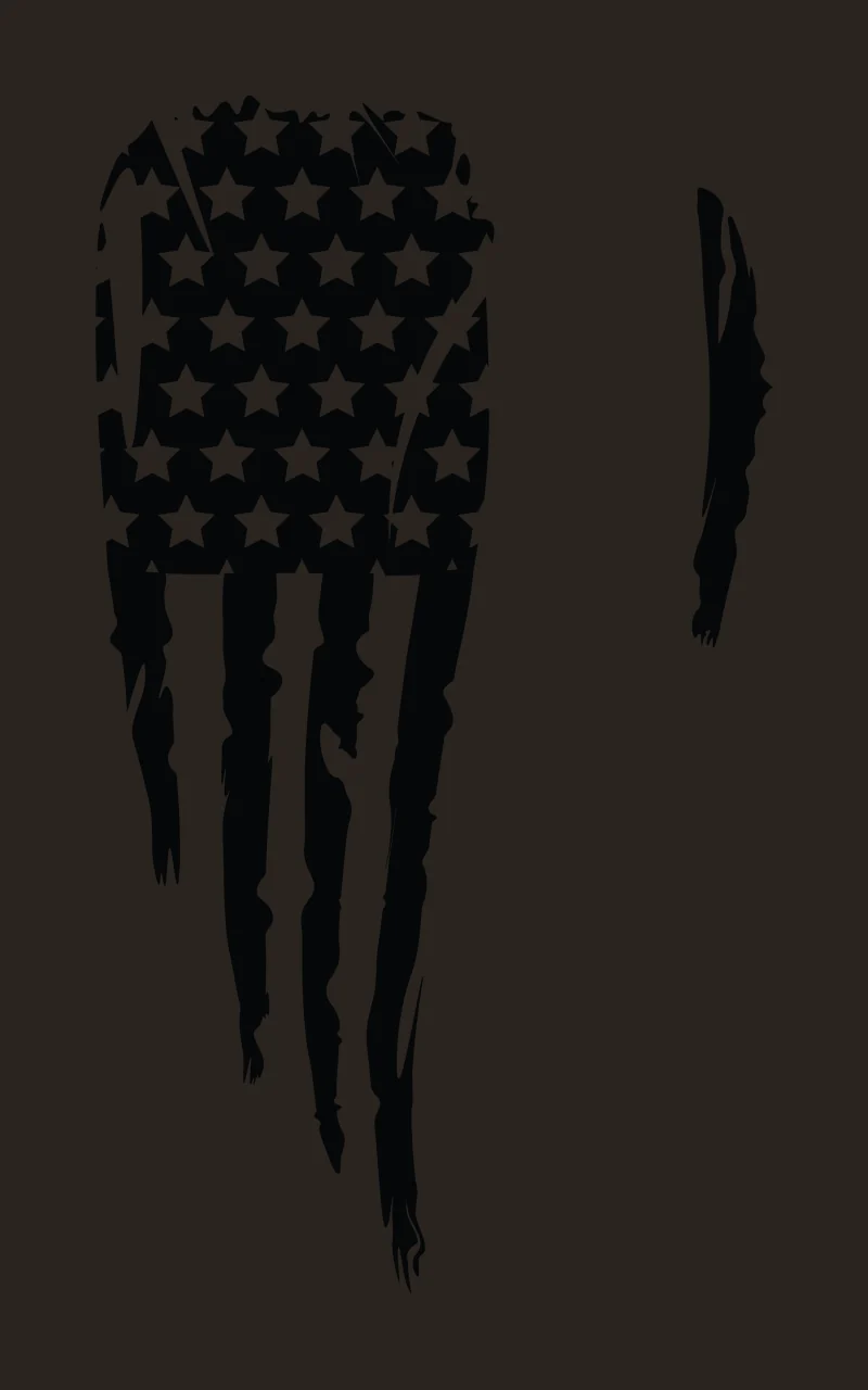 Flag With Vertical Distressed Stripes waving stars grungy black contrast preview thumbnail