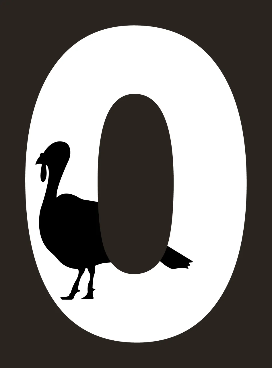 Can Glass Wrap Turkey Standing With Detached Tail contrast preview thumbnail
