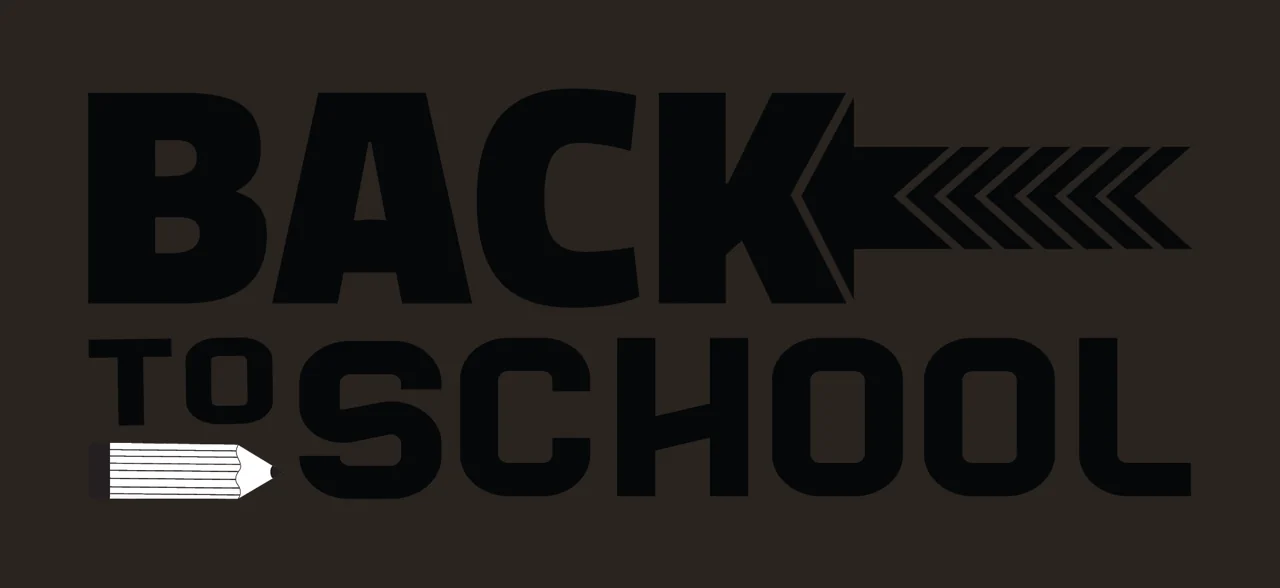 Back To School Text With Arrow Pointing Right contrast preview thumbnail