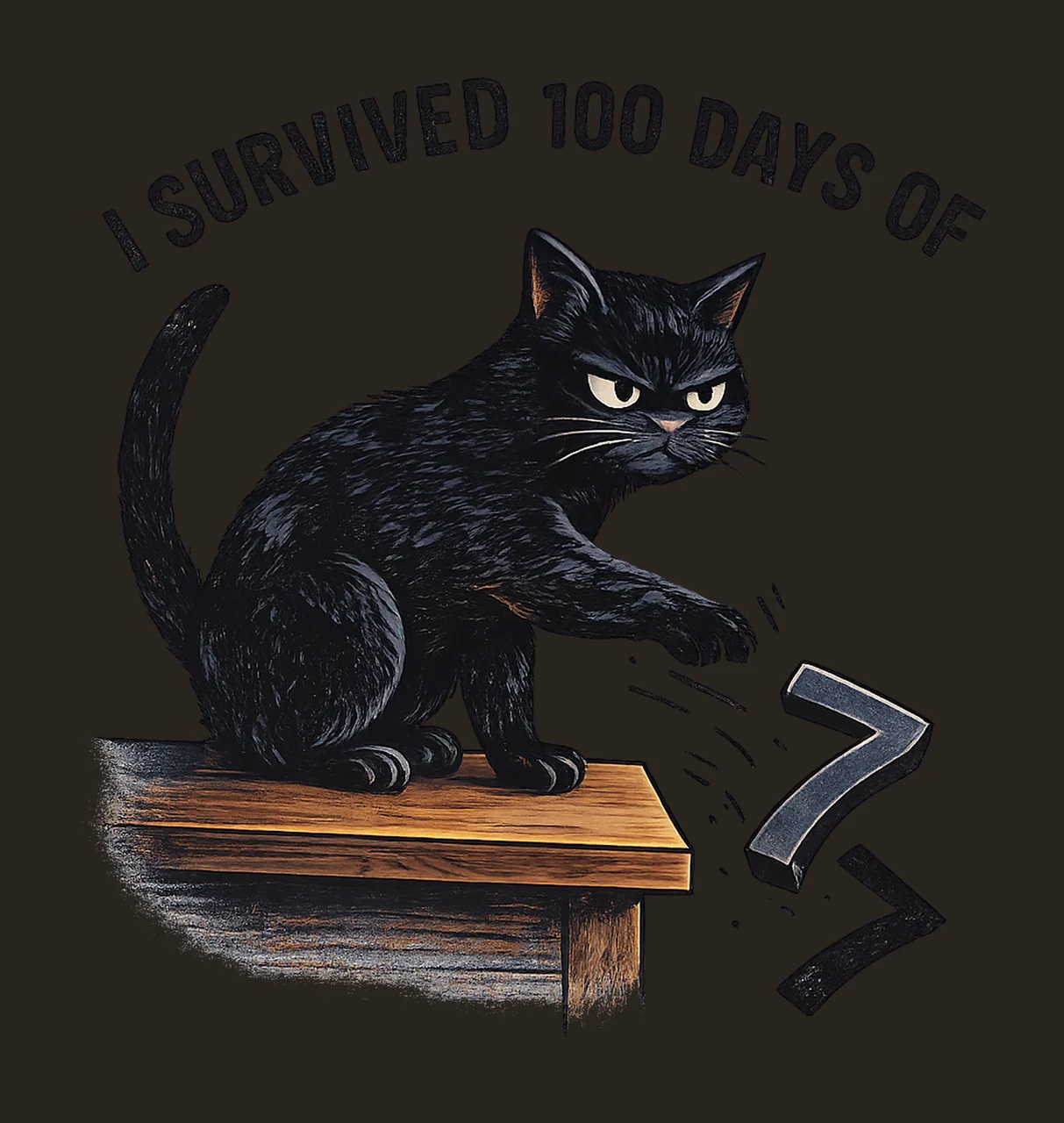 100 Days of School Comfort Colors Teacher Shirt Design contrast preview thumbnail