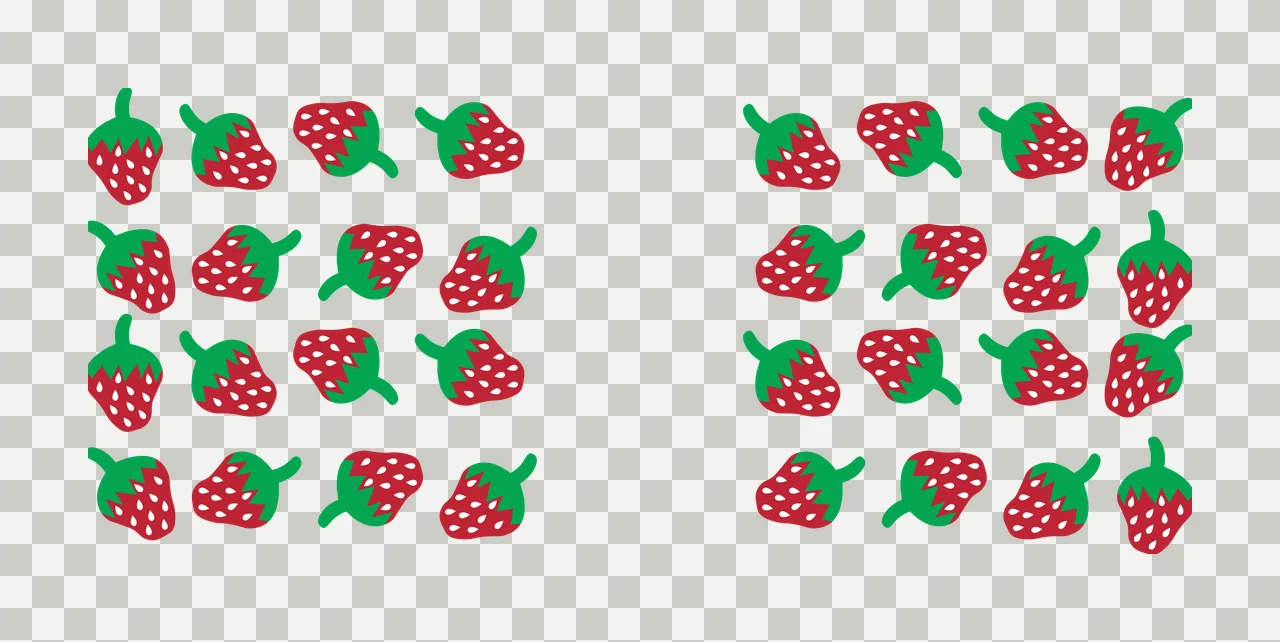 Can Glass Wrap Repeating Black Shapes On White grid pears iconography transparency and detail preview thumbnail