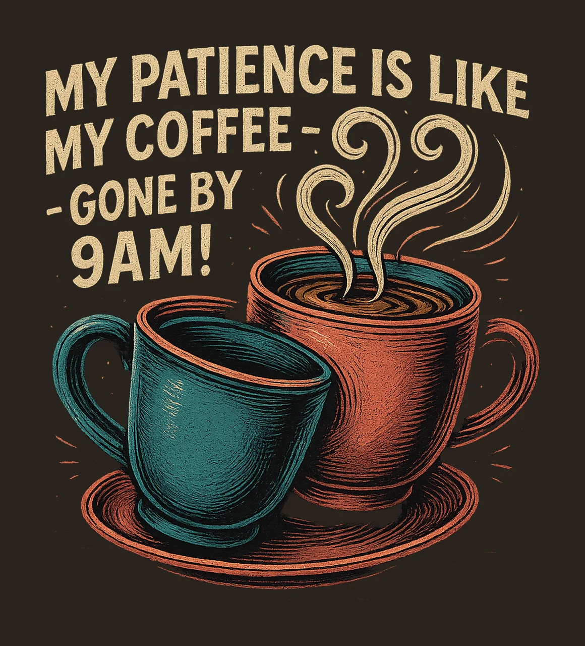 Funny Coffee Tumbler Wrap Sarcastic Sublimation Design 20oz contrast preview thumbnail
