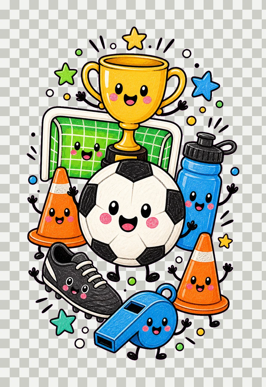 Soccer Cute Sports Design Game Day Shirts Crafts Whistle transparency and detail preview thumbnail