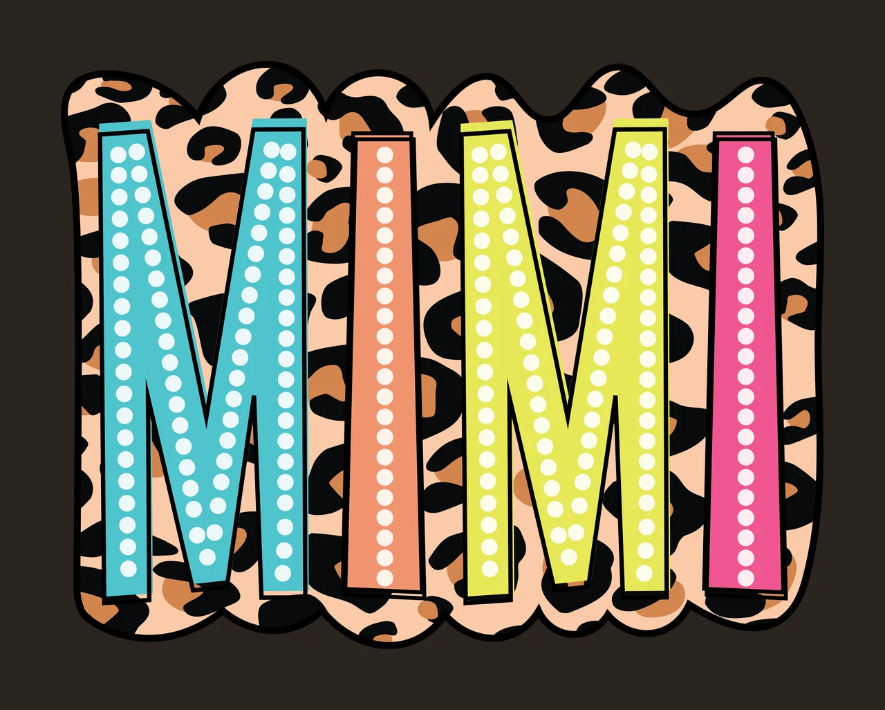 Wavy Scalloped Black Horizontal Banner Frame border graphic flat contrast preview thumbnail
