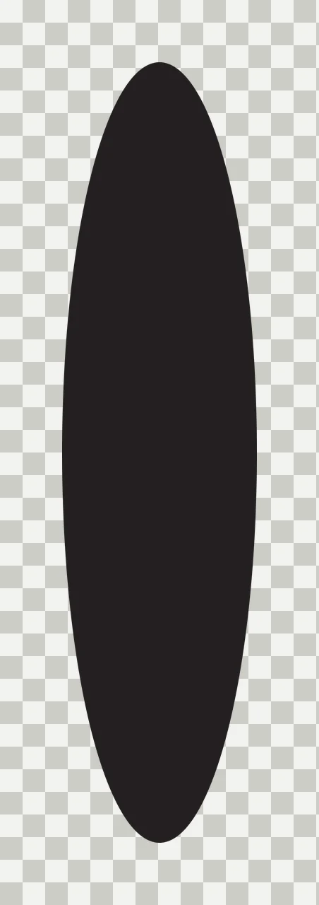 Minimalist Black Oval Vertical Mark shape geometry solid 93 transparency and detail preview thumbnail