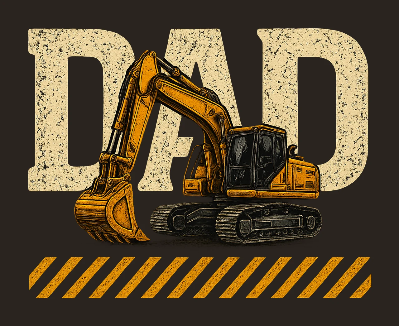 Dad Excavator Construction Dad Shirt Design Fathers Day contrast preview thumbnail