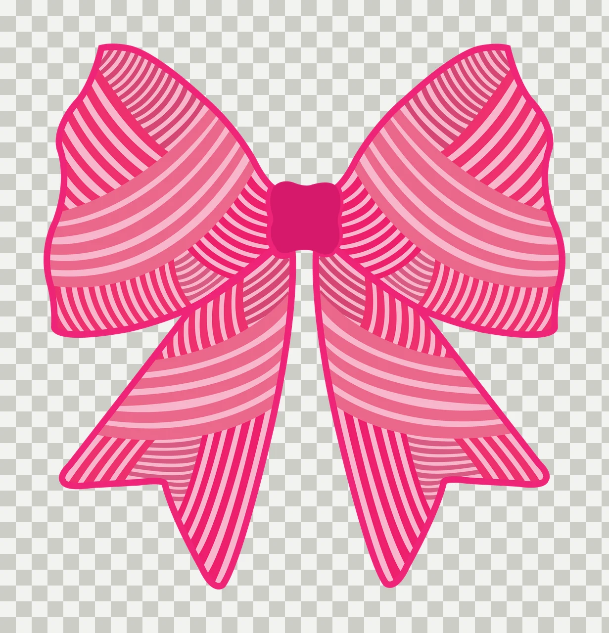 Black Decorative Ribbon Bow Silhouette knot decoration 2 F16 Crochet transparency and detail preview thumbnail