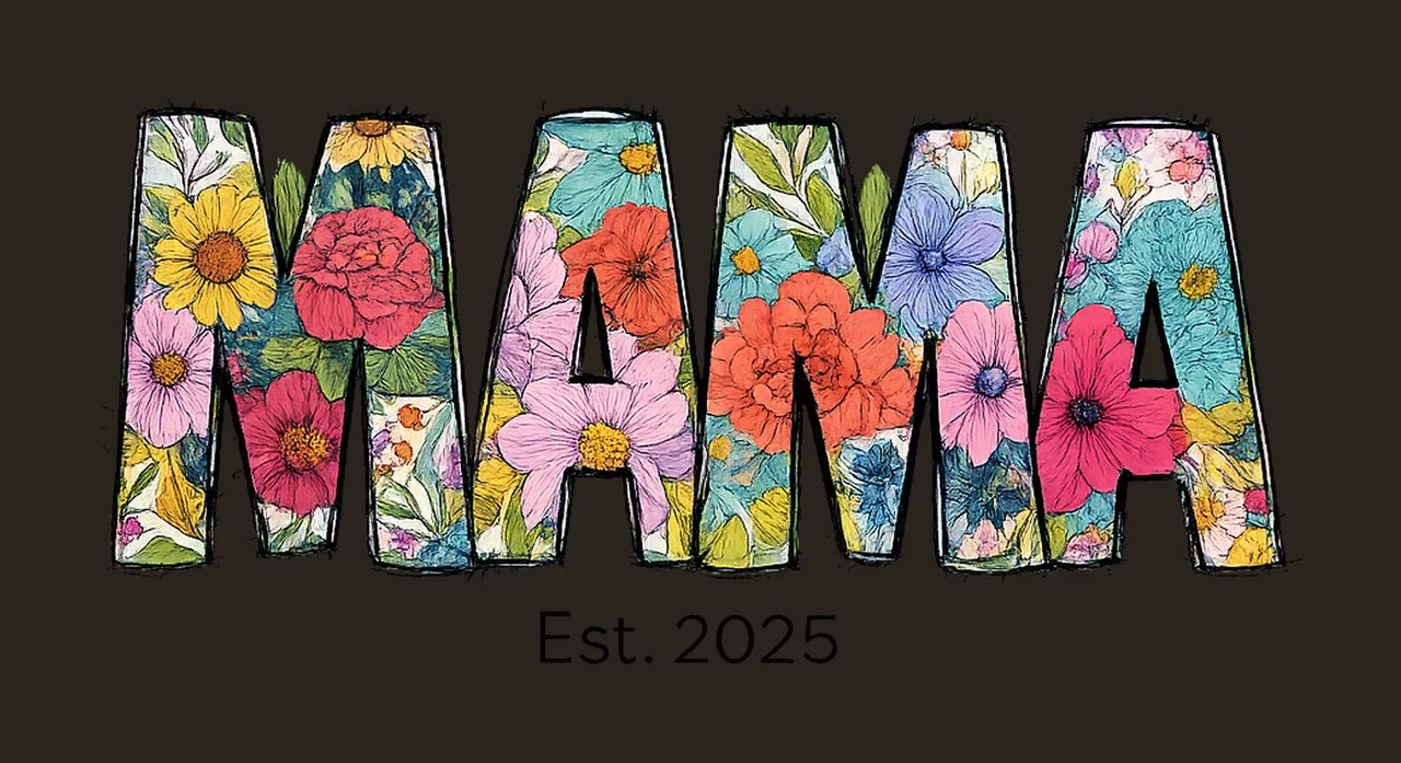 Mama floral Artwork for Cricut sublimation design Mother Day contrast preview thumbnail