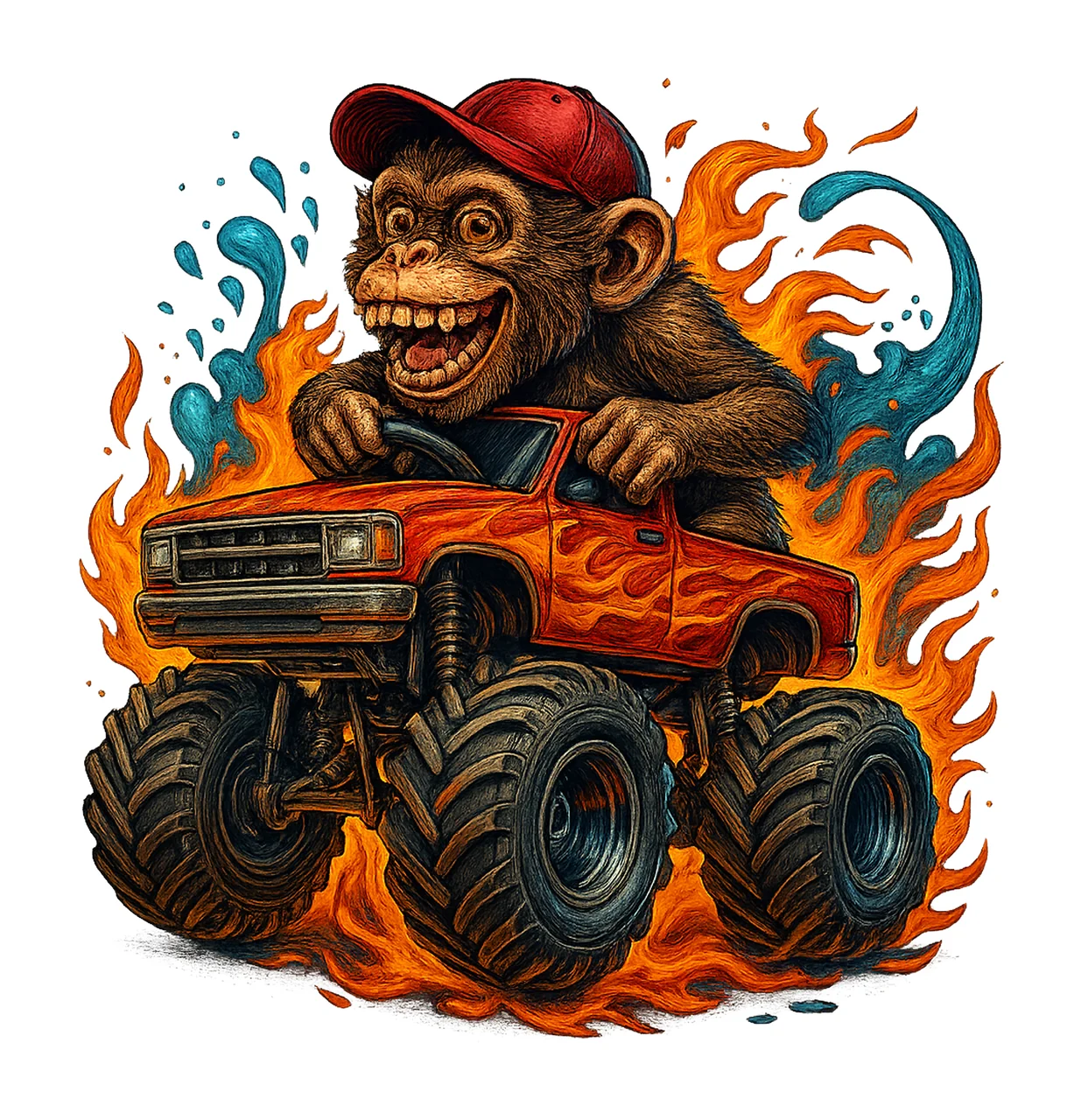 Rex Dinosaur Monster Truck Extreme Vehicle Variation A